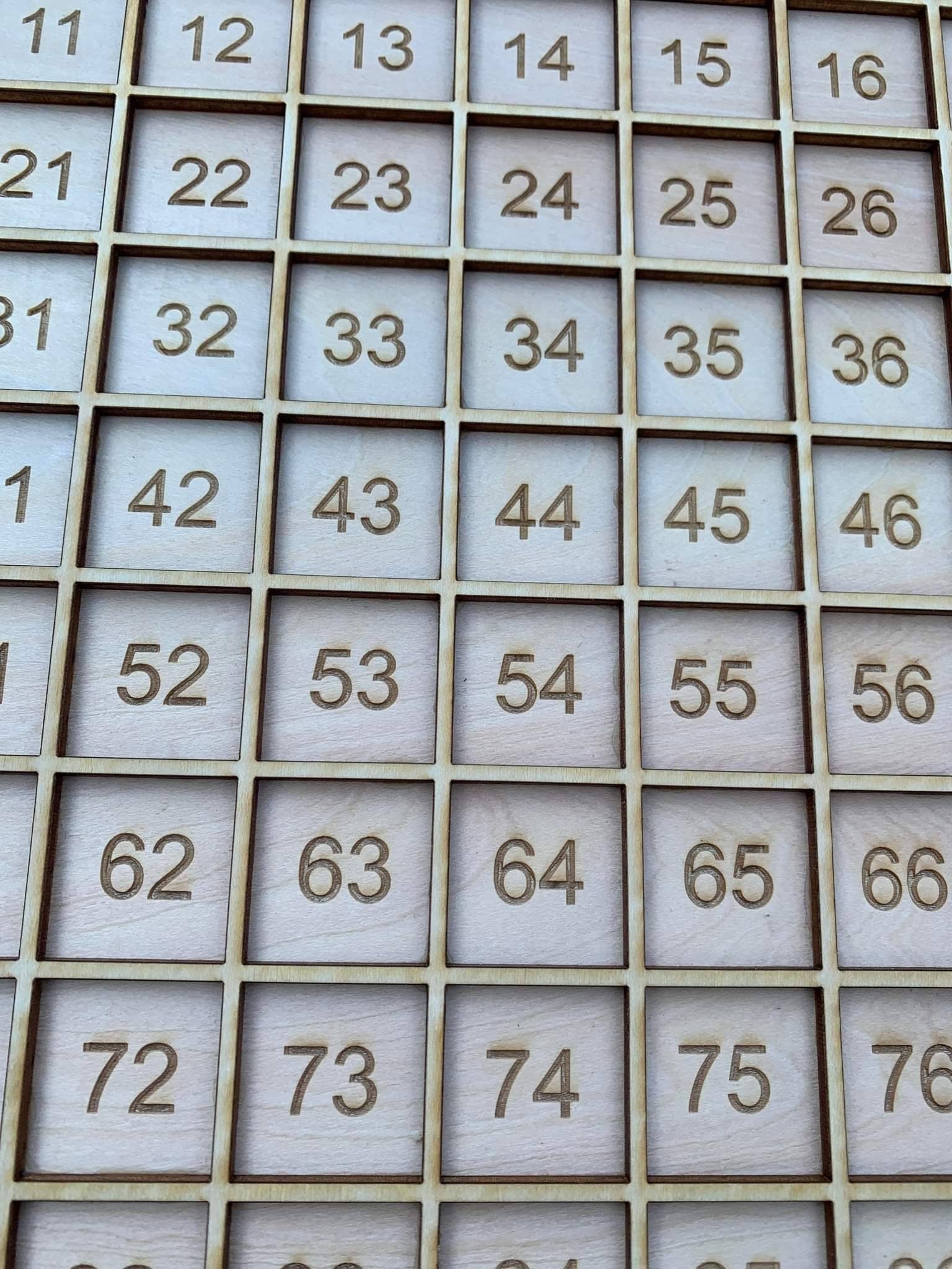 Montessori Math 100 board Set, wooden multiplication table, 100 frame, 100 board, wooden toys, educational toy, original hunderd board