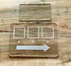 Dry erase CvC word building board, acrylic CVC board, educational spelling material, word building board, learn to spell activity