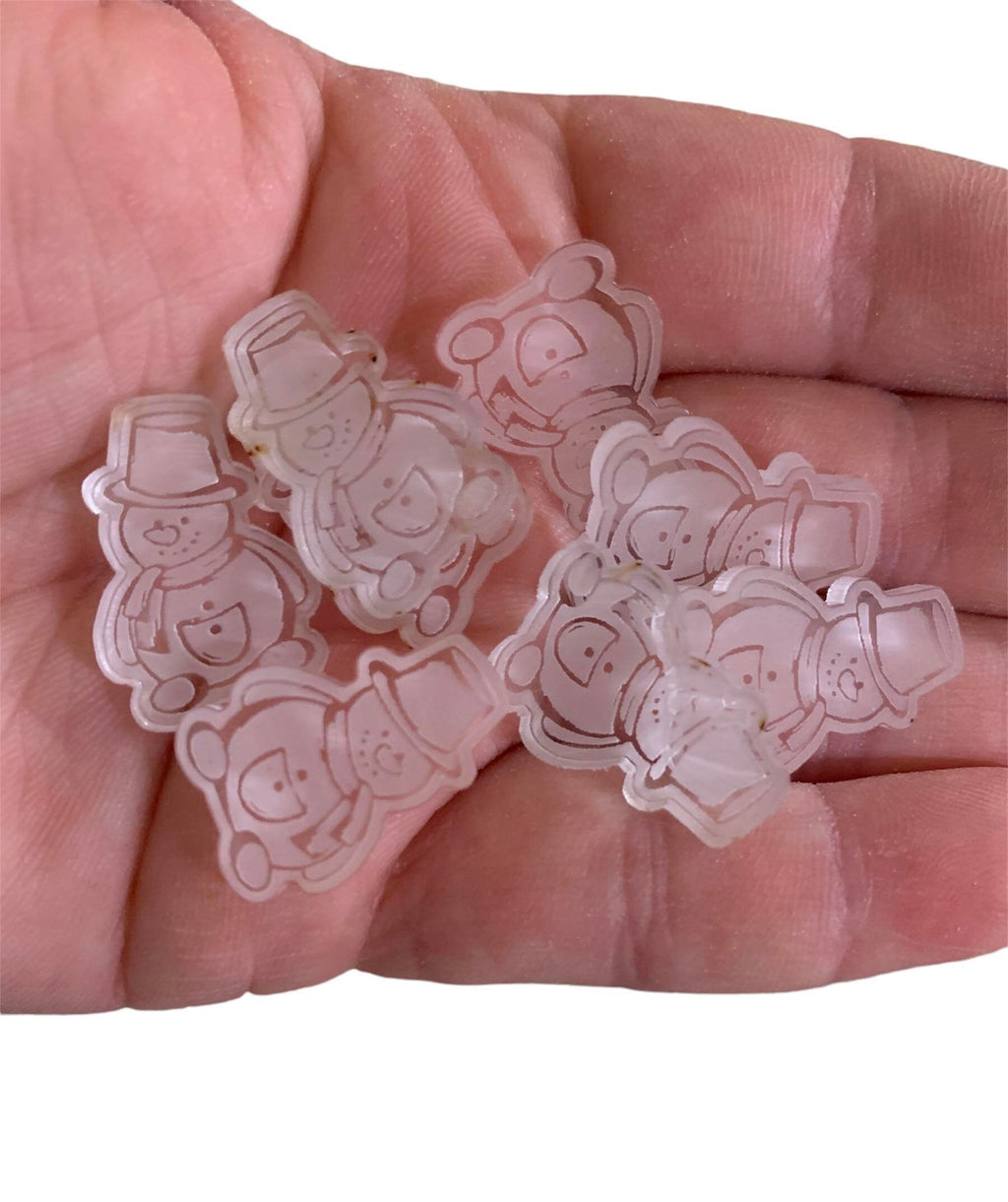 50/100 Acrylic snowflakes, acrylic maple leaves, acrylic counters, ,snowman counters, math manipulatives, counters, sunflowers, sensory fill