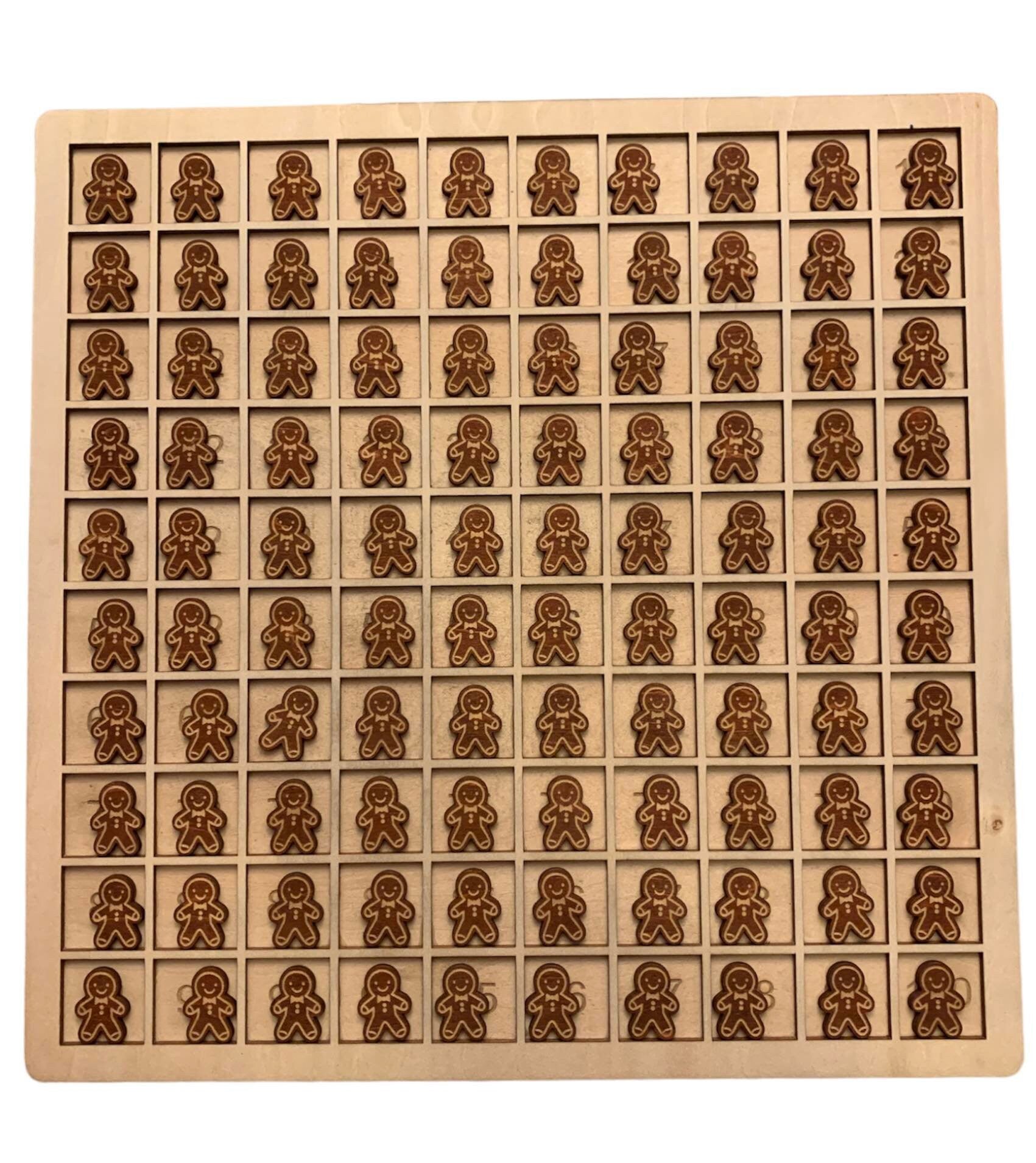 100 gingerbread man or woman counters, sensory tray filler, loose parts manipulatives, 100 board counters, sensory play, math manipulatives