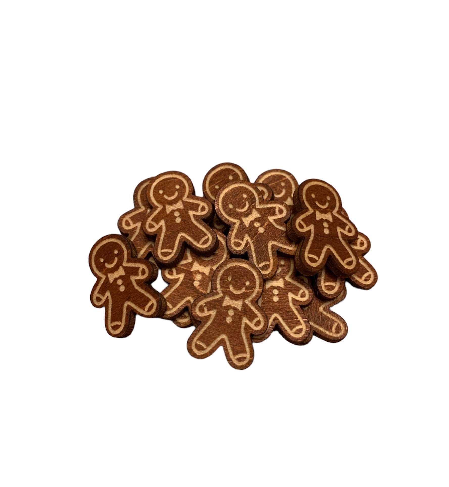 100 gingerbread man or woman counters, sensory tray filler, loose parts manipulatives, 100 board counters, sensory play, math manipulatives