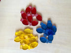 50/100 Acrylic christmas lights, ornaments or candy canes , acrylic maple leaves, acrylic counters, sensory fill, wet play, fizzy play