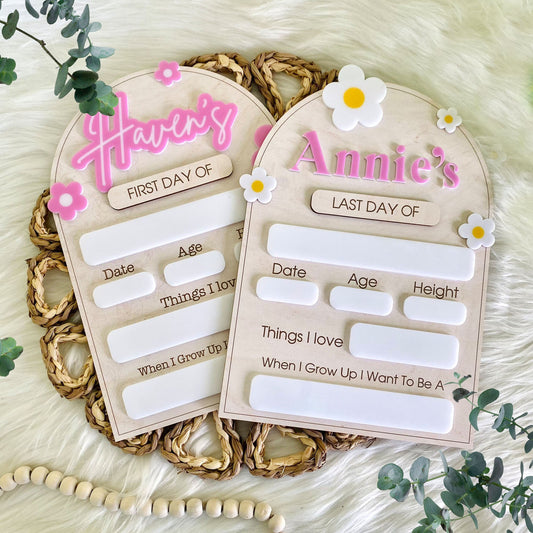 First & Last Day Of School Interchangeable Sign, First Day Of School Sign, School Photo Props, Back To School Sign