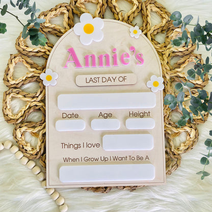 First & Last Day Of School Interchangeable Sign, First Day Of School Sign, School Photo Props, Back To School Sign