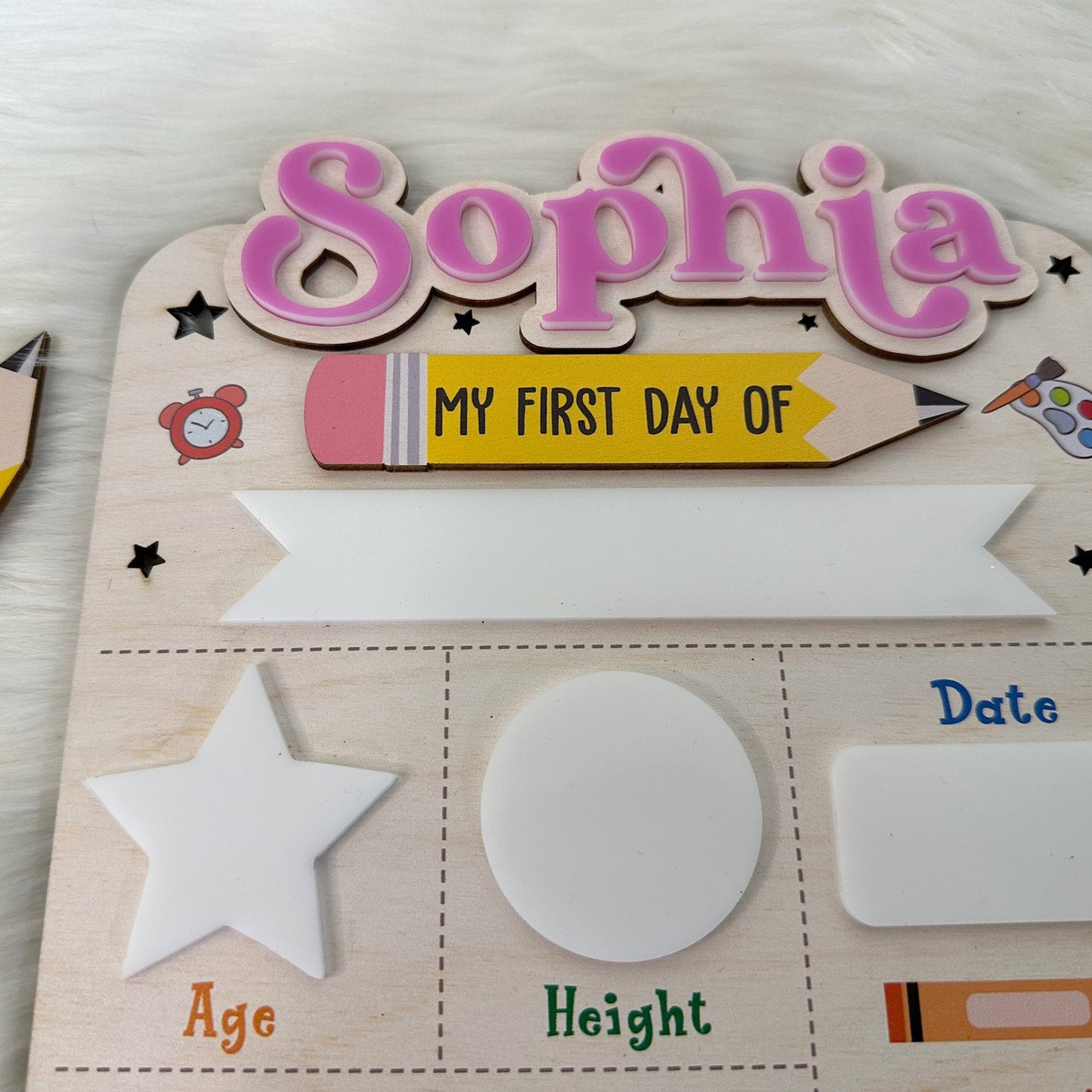 Personalized First Day Of School Sign 2025, First Day Of Kindergarten Sign, 1st Day Of Preschool, Back To School Sign, First And Last Day
