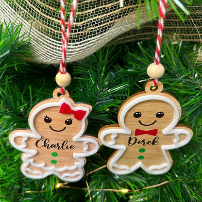 Personalized Gingerbread Christmas Ornament, 3d Customized Cookie Ornament Gift For Christmas, Custom Gingerbread Ornament Kids Ornaments