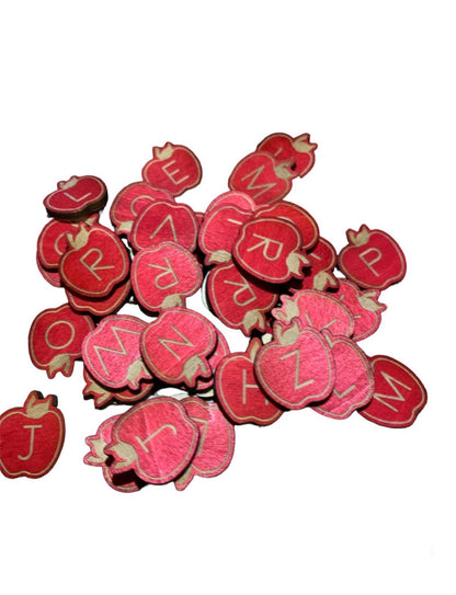 100 alphabet acorn counters loose parts manipulatives, 100 board counters, bag of acorns, sensory play, acorn tokens, montessori letters