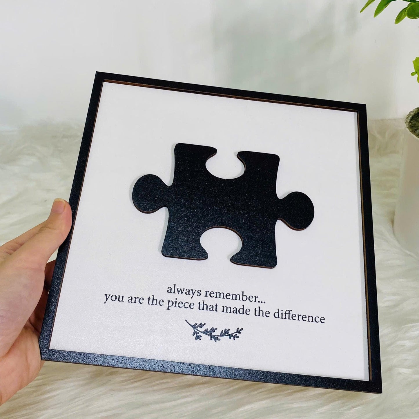 Personalized Difference Maker, You Are The Piece That Made The Difference, Mentor Gift, Retirement Present Gift, Coworker Farewell Gift