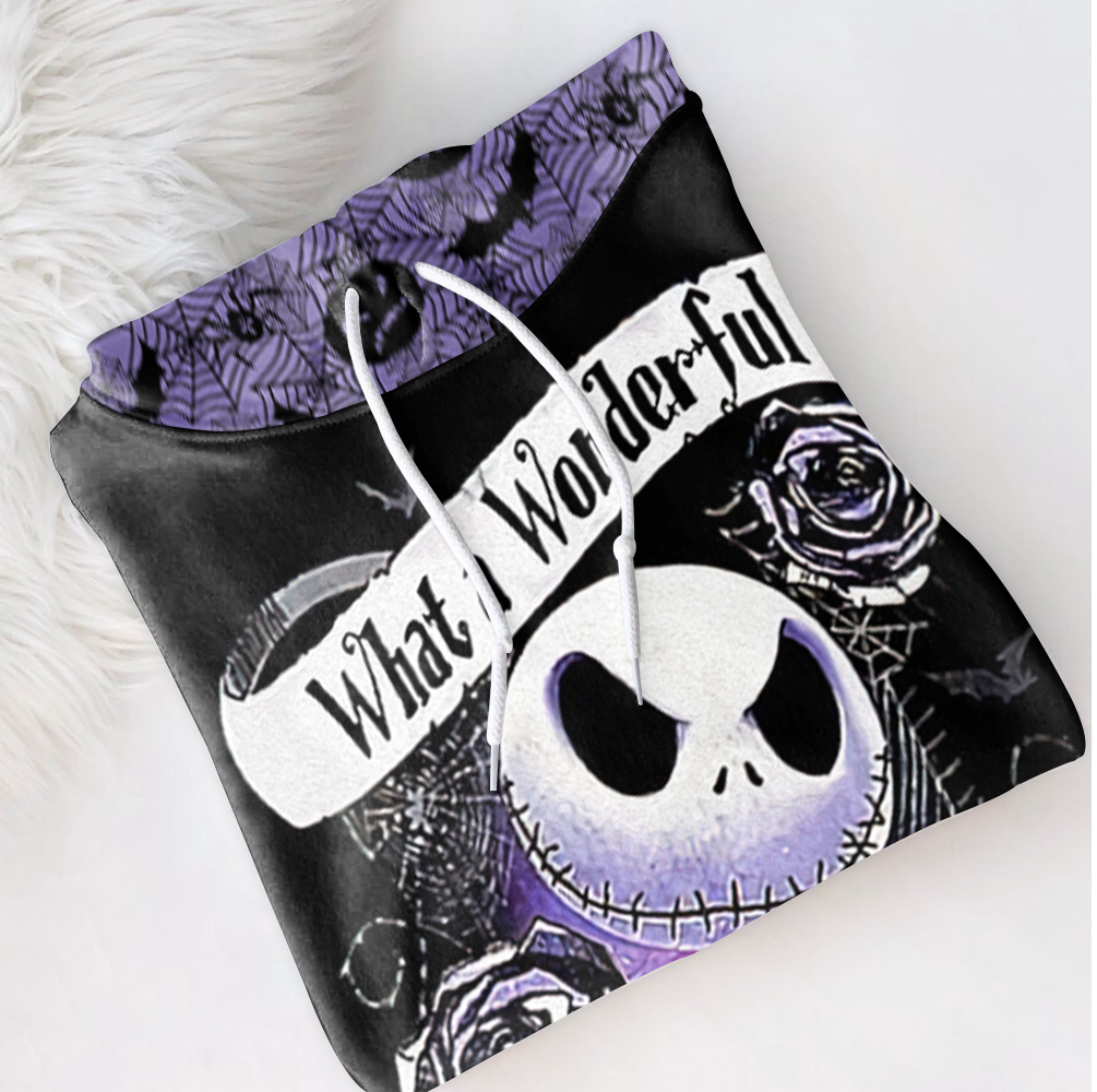 What A Wonderful Nightmare Jack Skellington 3D Hoodie, Jack Skellington Spider Web Pullover Hooded Sweatshirt, Jack Skellington Unisex Hoodies