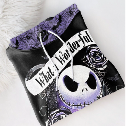 What A Wonderful Nightmare Jack Skellington 3D Hoodie, Jack Skellington Spider Web Pullover Hooded Sweatshirt, Jack Skellington Unisex Hoodies