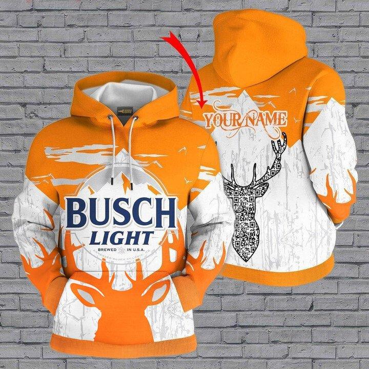 Personalized Busch Light Beer 3d Hoodie For Men Women, Busch Light Beer Pullover Hooded Sweatshirts, Busch Light Beer Logo 3d Printed Hoodies