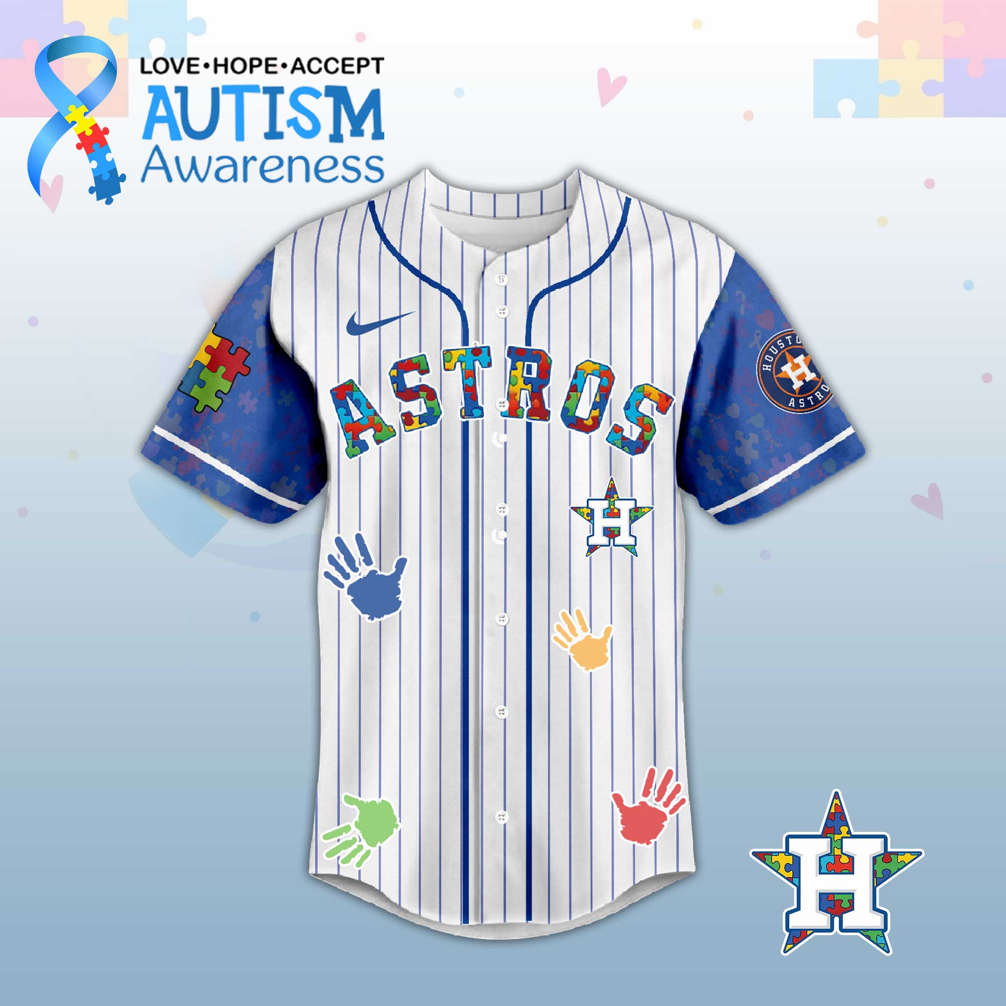 H.Astros Autism Awareness 2026 Limited Editions Jersey.