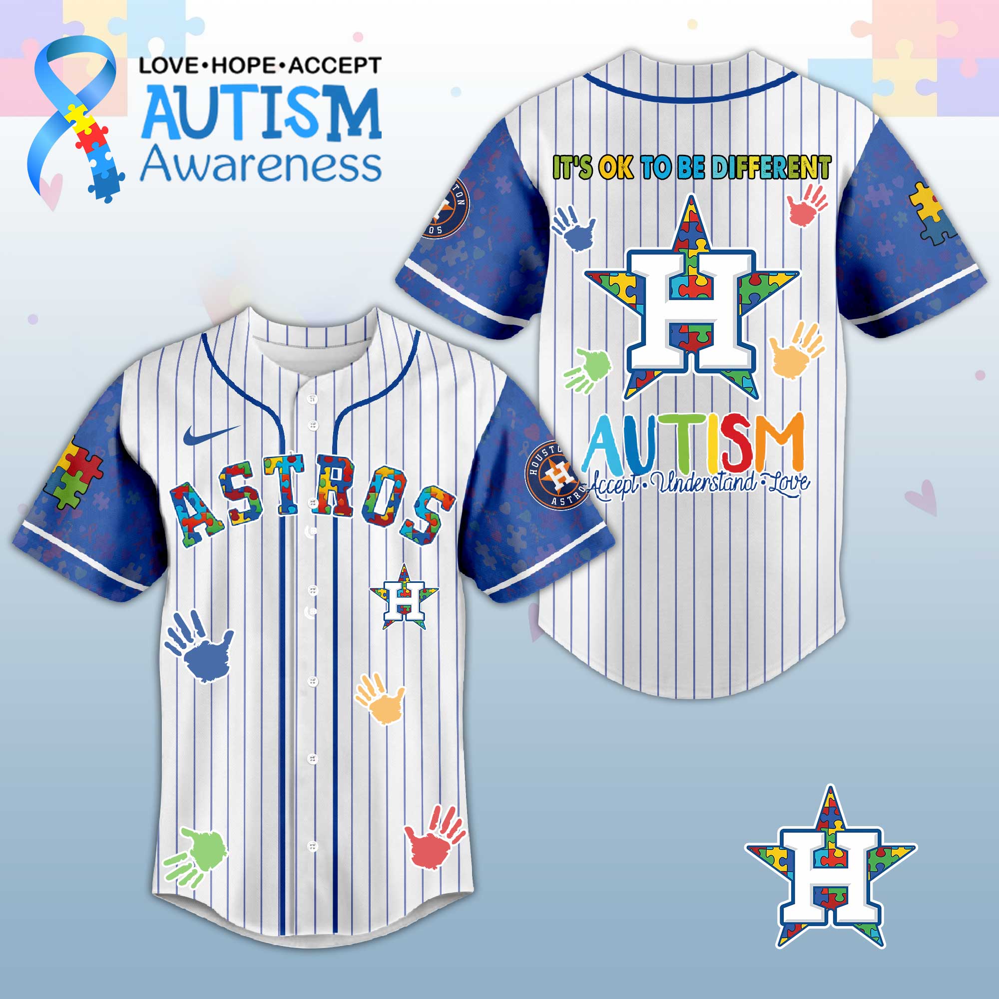 H.Astros Autism Awareness 2026 Limited Editions Jersey.